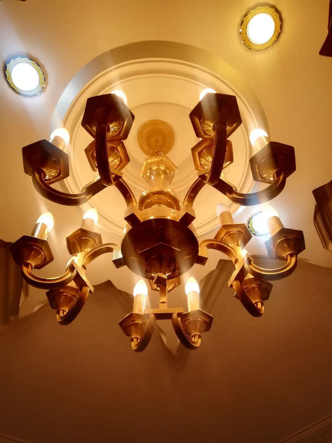 لوستر برنجی|لوستر و چراغ آویز|تهران, شهرک غرب|دیوار