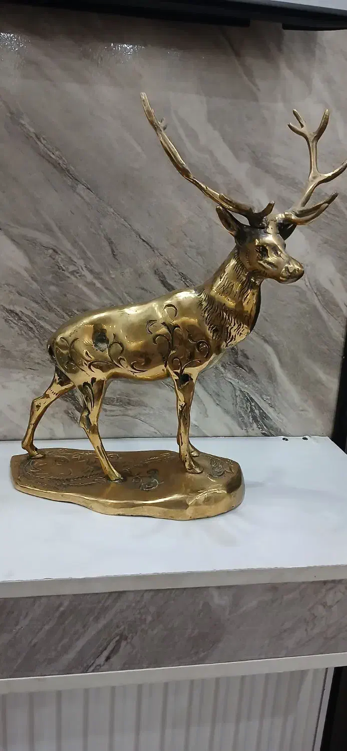 گوزن جا سیگاری برنز جاکلید جاقاشق گلدون دکوری|صنایع دستی و سایر لوازم تزئینی|فردیس, شهرک ارم|دیوار