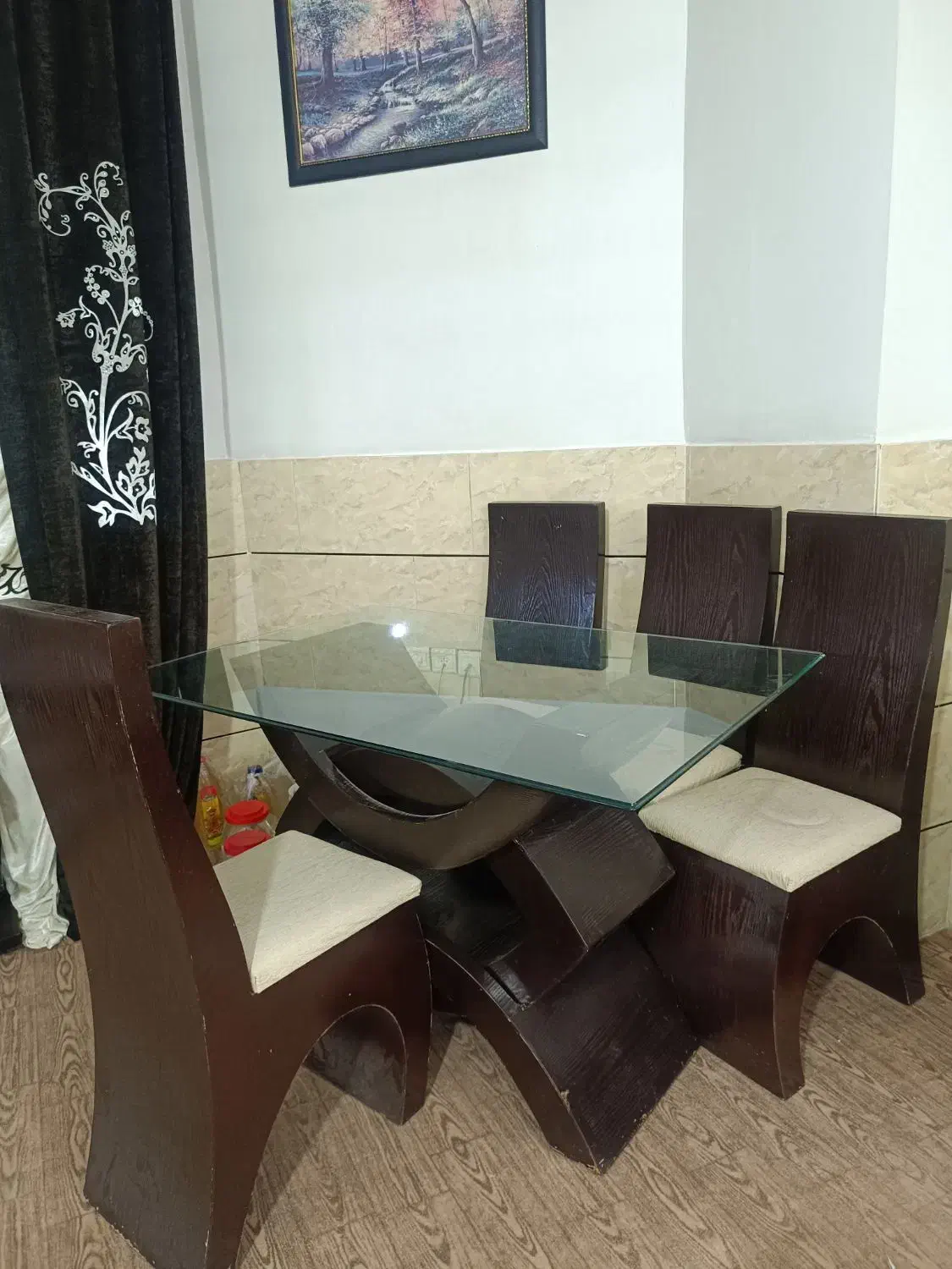 میز ناهارخوری شش نفره|میز و صندلی غذاخوری|شاهین‌شهر, شهرک گلدیس|دیوار