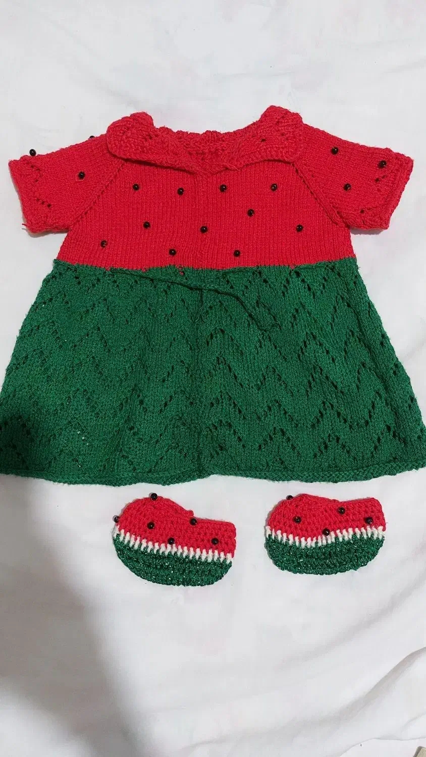 لباس یلدایی مخصوص ۶ تا ۱۲ ماه|کفش و لباس بچه|قم, سالاریه|دیوار