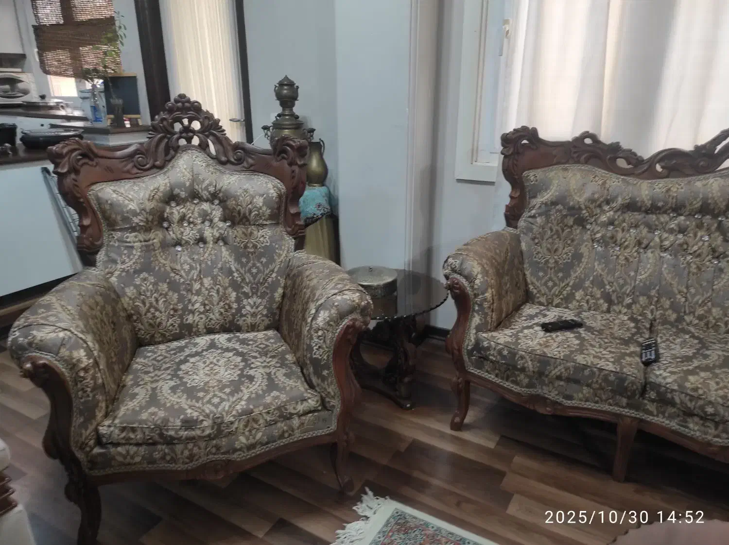 مبل سلطنتی ۹ نفره|مبلمان خانگی و میز عسلی|گنبد کاووس, |دیوار