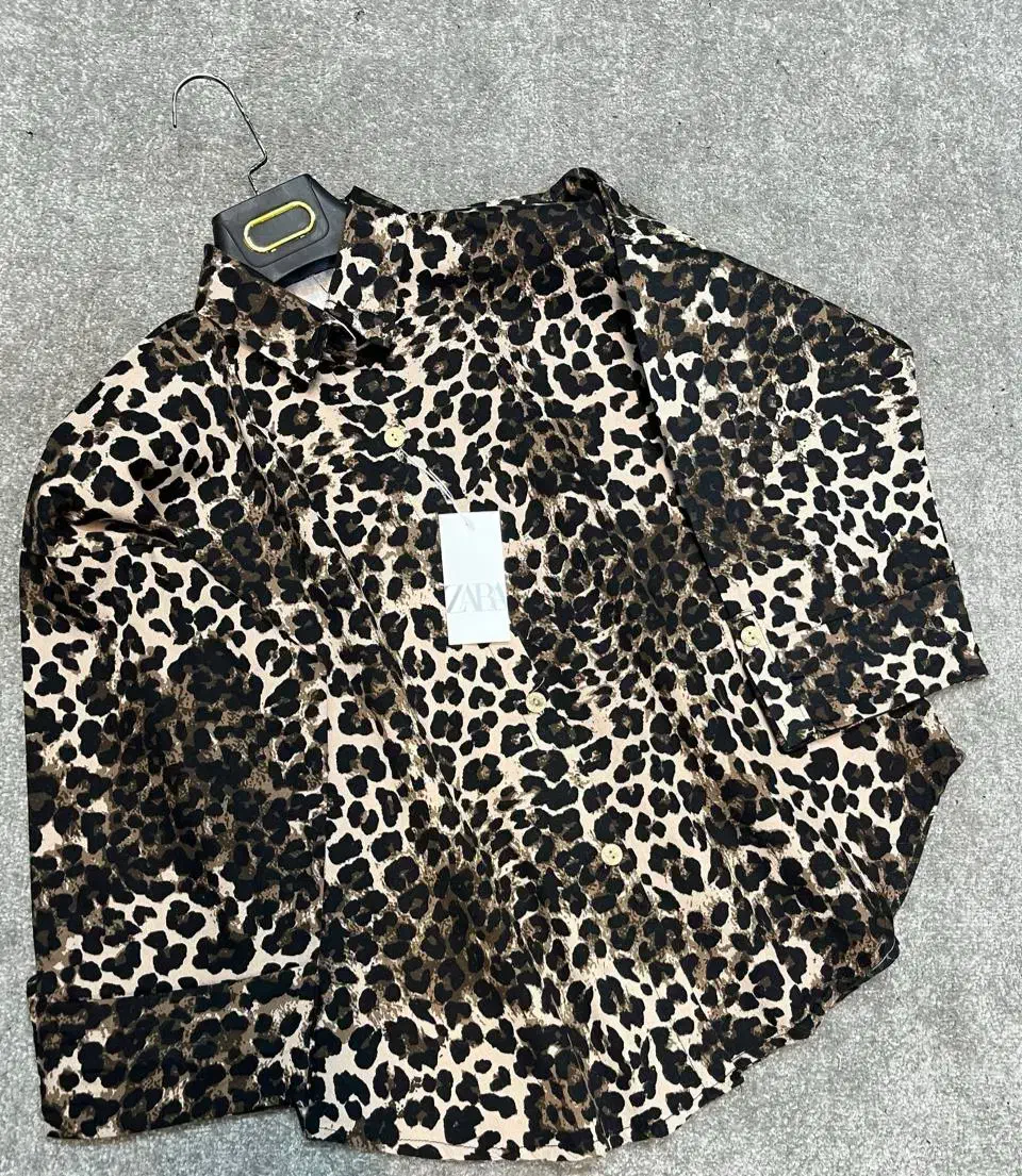 شومیز مانتو پلنگی کتان|لباس|شاهرود, |دیوار