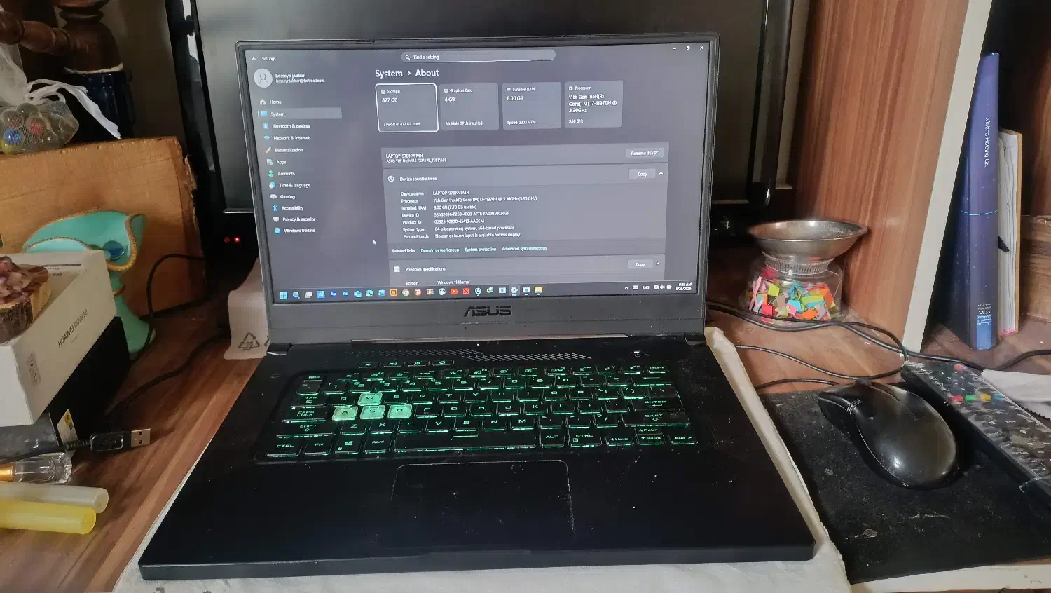 لپ تاپ ایسوس تاف گیمینگ|رایانه همراه|قم, صفاشهر|دیوار