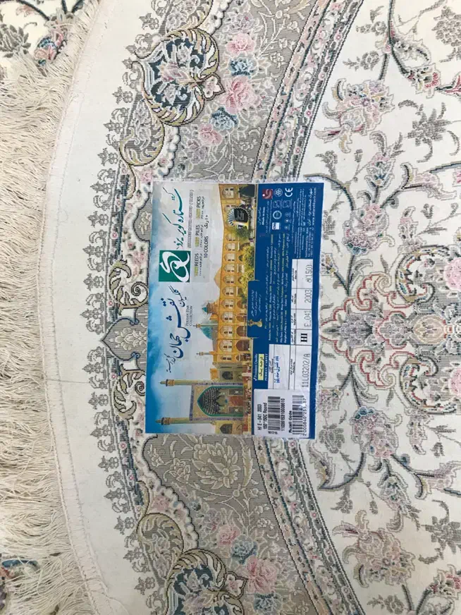 قالیچه گرد ۱/۵ متر ستاره کویر یزد|فرش|تهران, توحید|دیوار