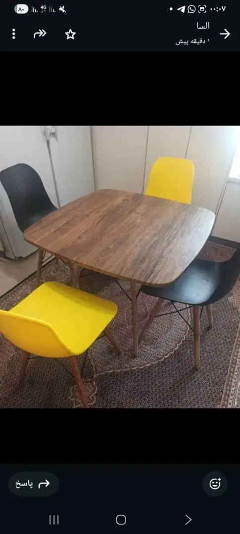 میزوصندلی مدل بنفشه|میز و صندلی غذاخوری|نجف‌آباد, امام خمینی|دیوار