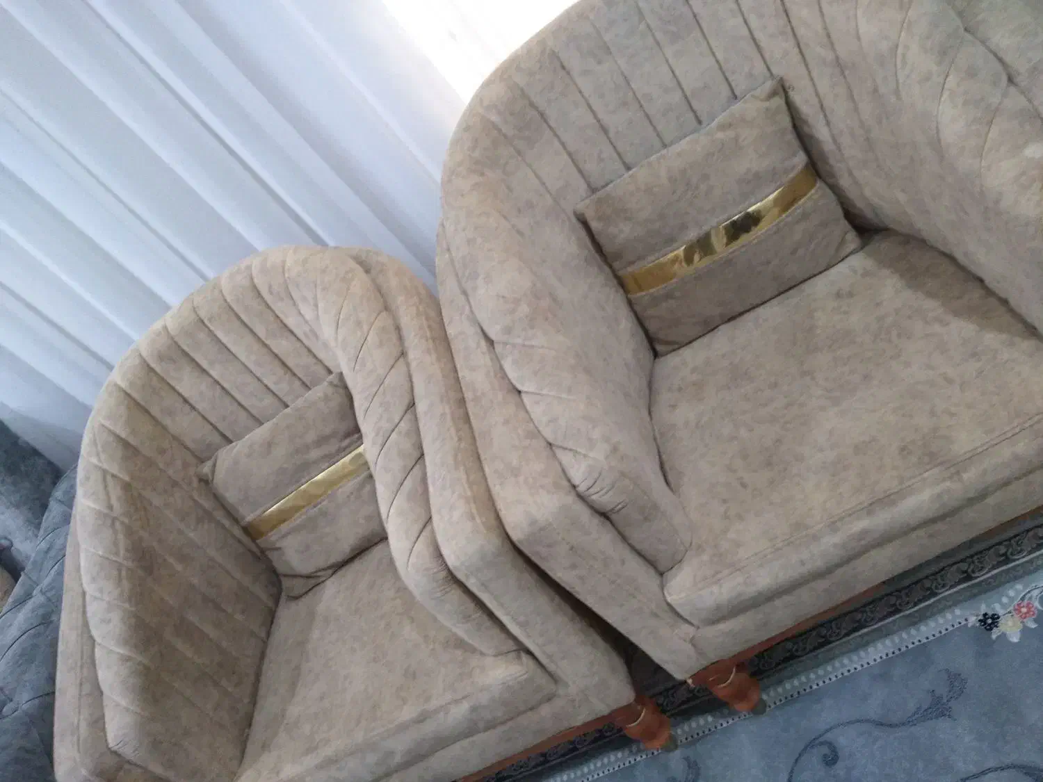 مبلمان در حد نو هفت نفره|مبلمان خانگی و میز عسلی|قم, ولیعصر|دیوار