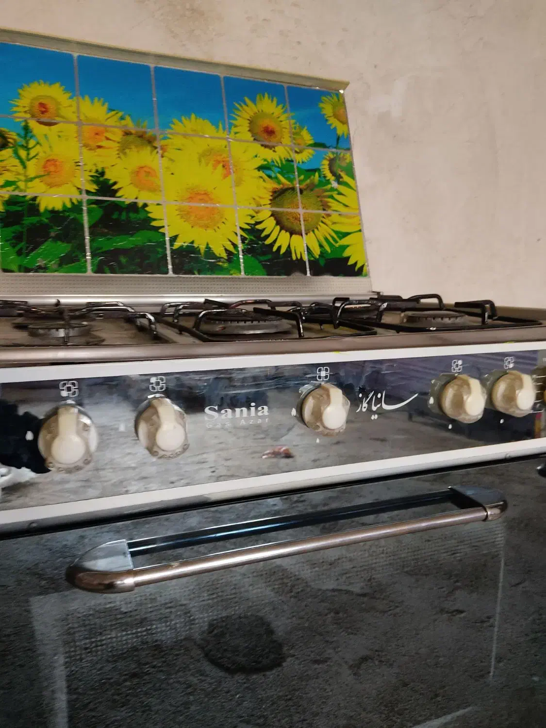 گاز پنج شعله طرح فر مدل ساینا|اجاق گاز و لوازم برقی پخت‌وپز|یاسوج, |دیوار