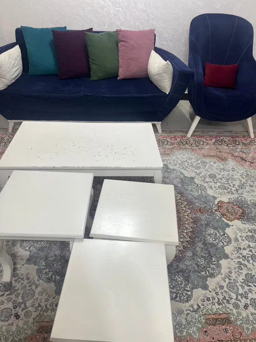 مبل ۸ نفره،جلو مبلی،بوفه،میز tv،غذا خوری ۴نفره|مبلمان خانگی و میز عسلی|اهواز, سپیدار|دیوار