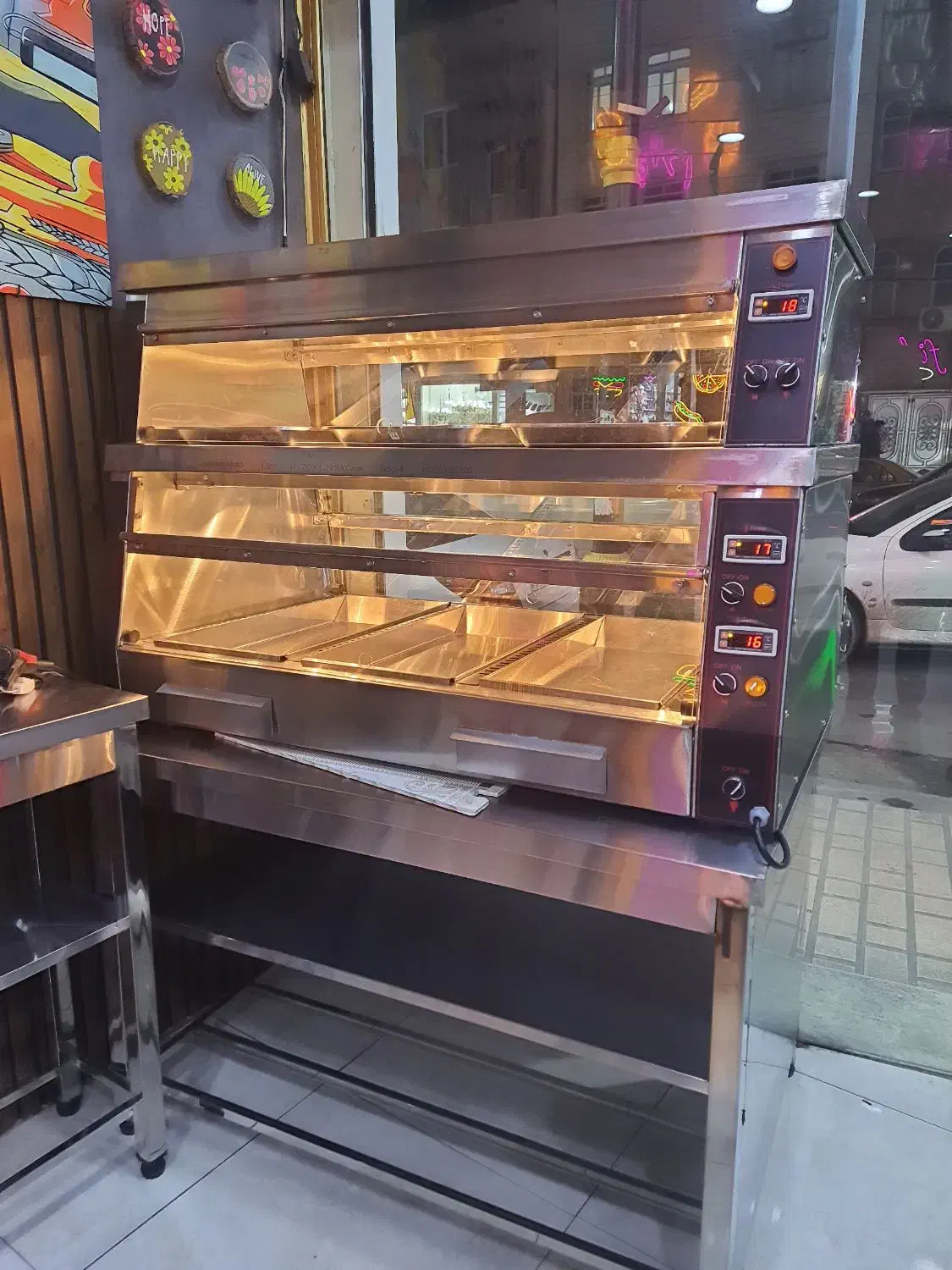 فر ریلی پیتزا سرخ کن تاپینگ جوجه گردان دیسپلی|کافی‌شاپ و رستوران|اهواز, چهارصد دستگاه|دیوار