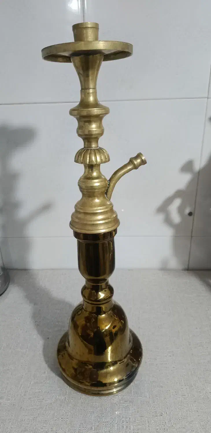 قلیان برنجی زیبا و شیک فروش فوری|کلکسیون و سرگرمی|زالیان, |دیوار