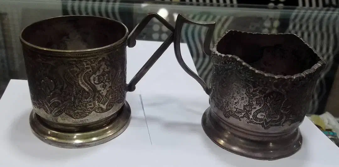 قندان و دو جالیوانی( قدمت دار)|کلکسیون اشیاء عتیقه|زاهدان, |دیوار