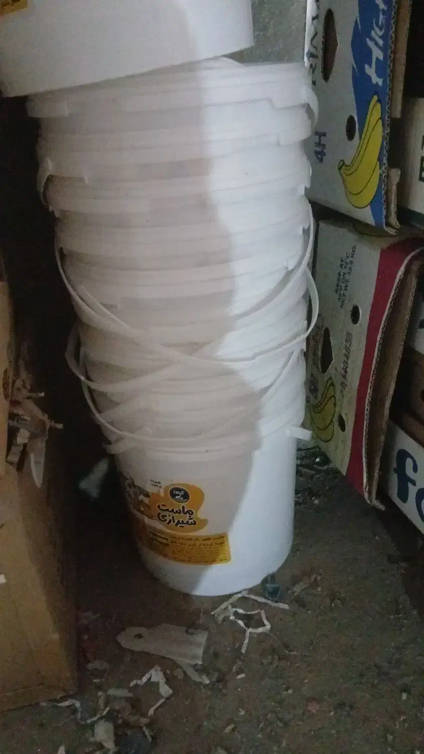 سطل ماستی ۱۰ کیلویی|ظروف نگهدارنده، پلاستیکی، یک‌بارمصرف|صدرا-فارس, فاز ۱|دیوار