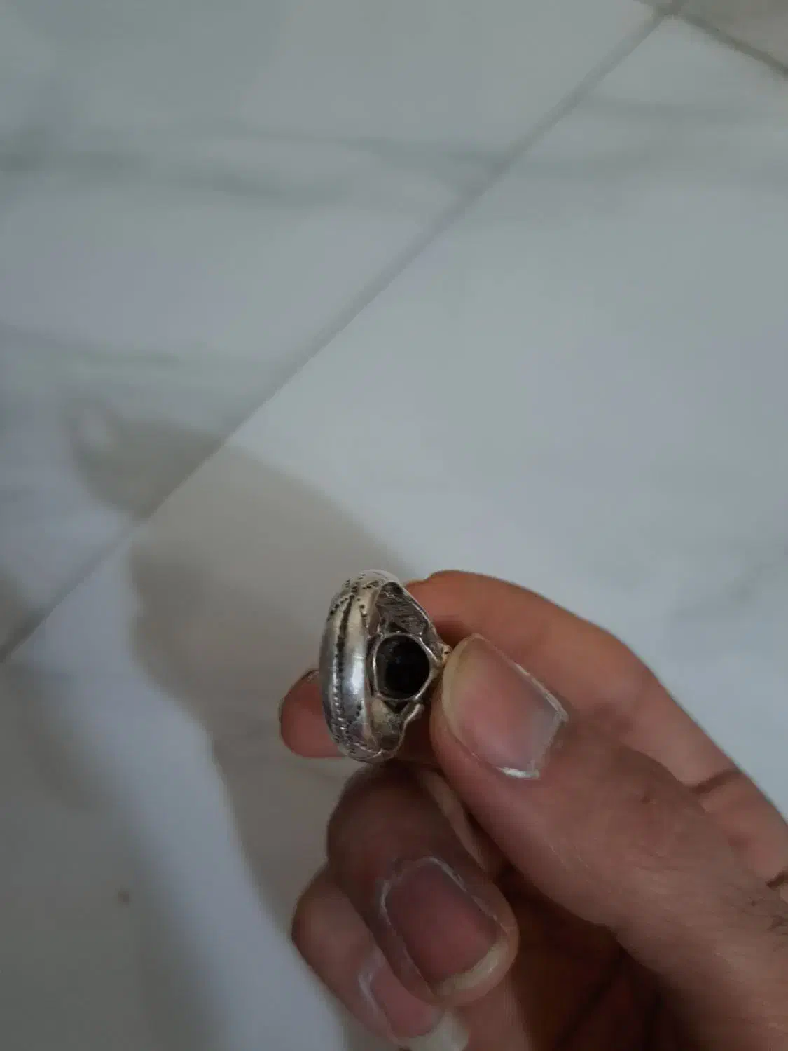 انگشتر دست دلبر نگین مشکی|جواهرات|کاشان, گارزگاه|دیوار