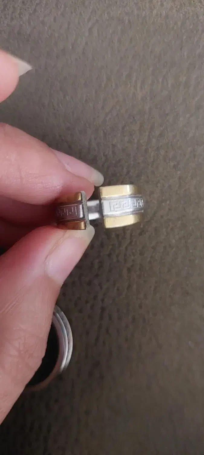 ۲ عدد حلقه زوجی استیل بدون نگین (انگشتر)|بدلیجات|مشهد, شفا|دیوار