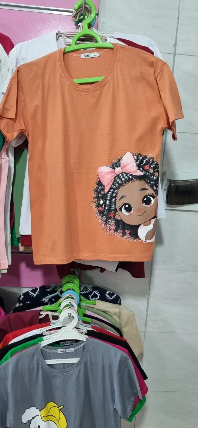 تیشرت چاپ دختر و ببعی|لباس|یزد, |دیوار