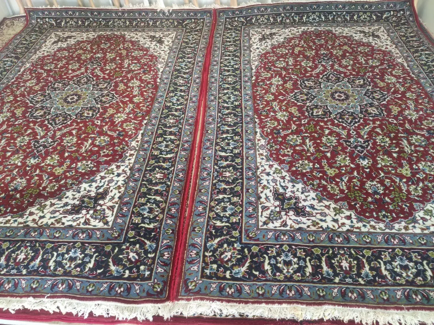 یک جفت فرش ۶متری قرمز|فرش|مرند, |دیوار