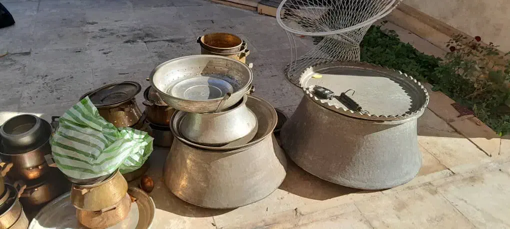 ظروفه مسی فروش کیلویی|ظروف پخت‌وپز|پرند, فاز ۱|دیوار
