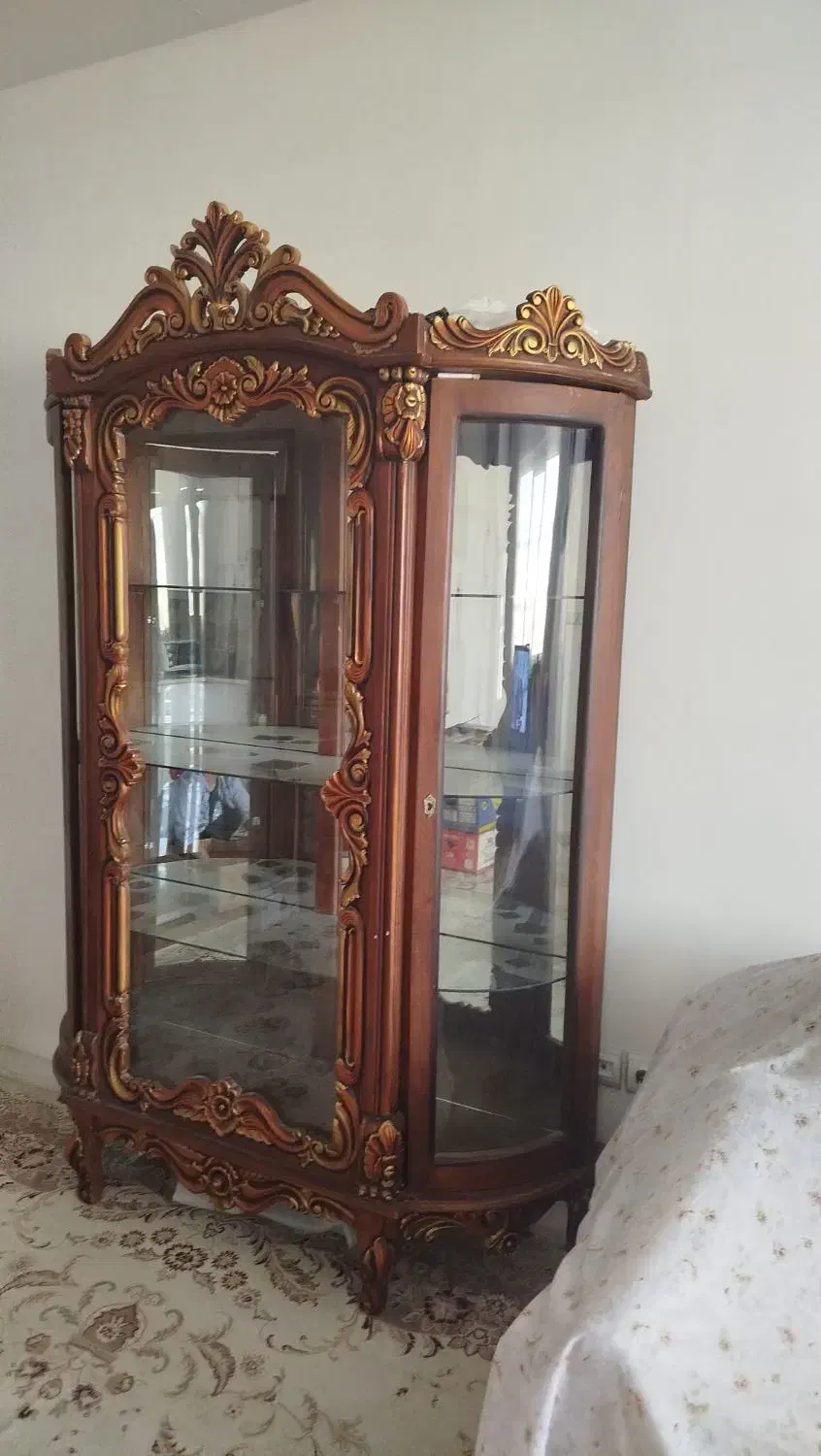 گنجه چوب گردو|بوفه، ویترین، کنسول|رضویه, |دیوار