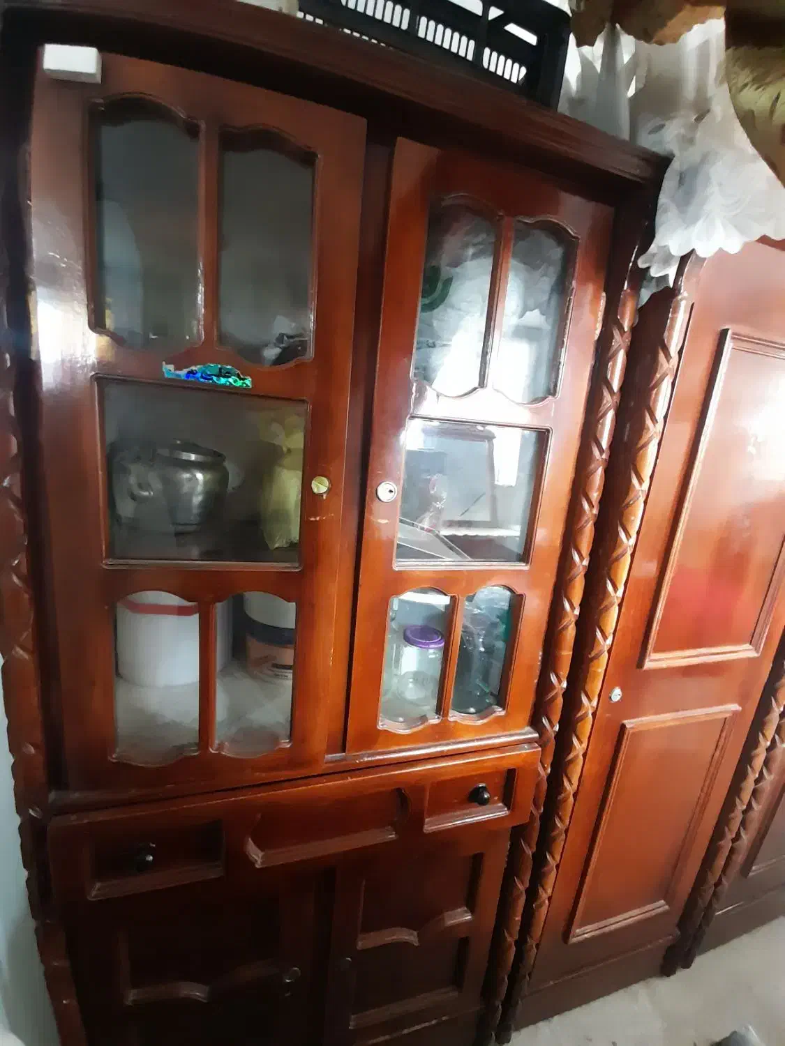 ست دو کمد و بوفه|بوفه، ویترین، کنسول|همدان, |دیوار