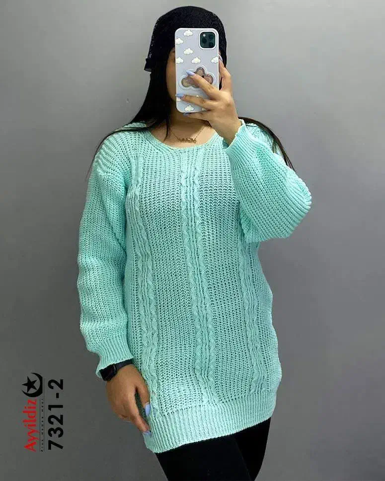 بلوز بافت درشت  سایز بزرگ آییلدیز کد 7321|لباس|سهند, |دیوار