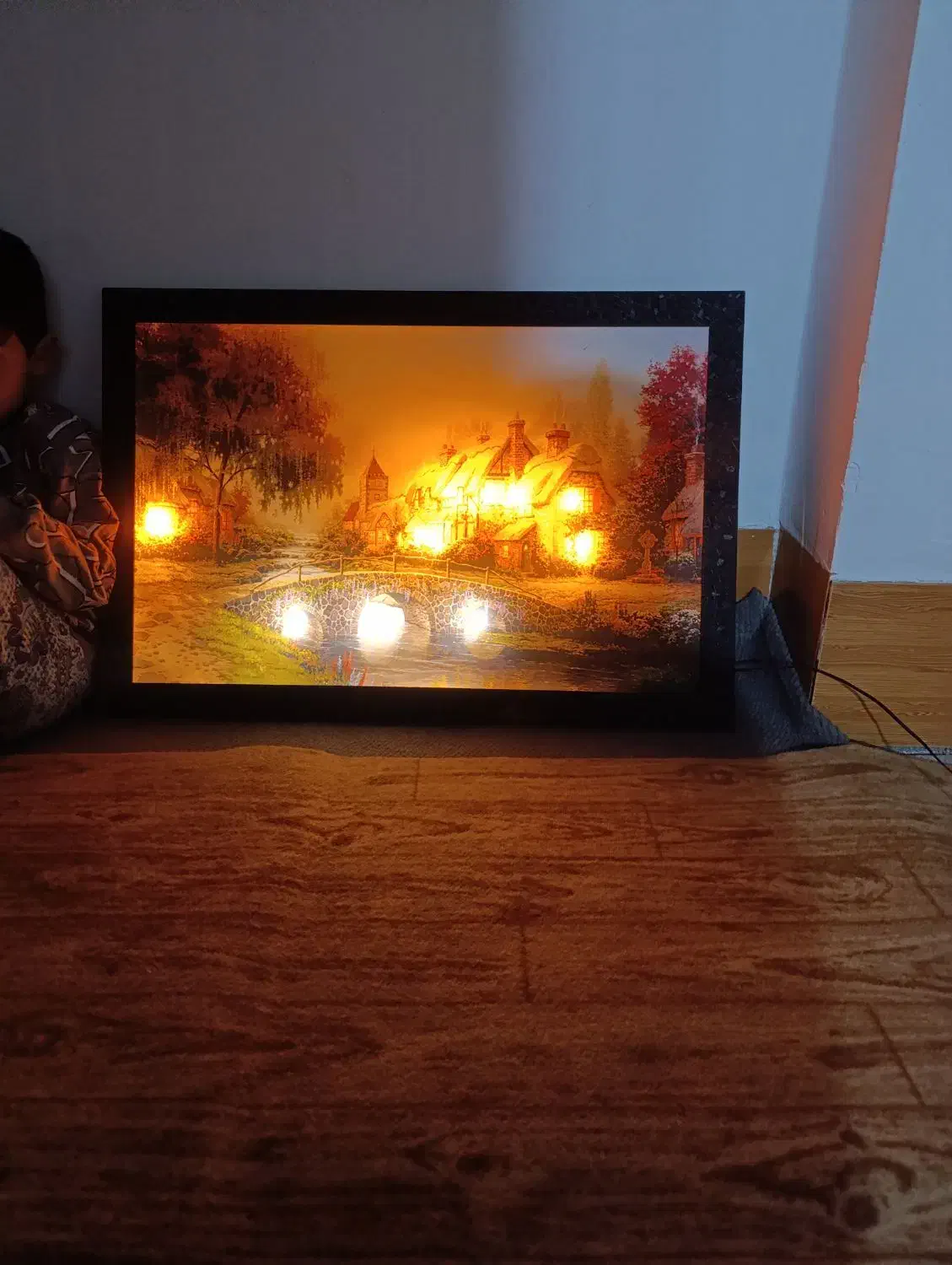 قاب عکس. تابلو فرش. آباژور در حد نو میباشد..|تابلو فرش|الیگودرز, |دیوار