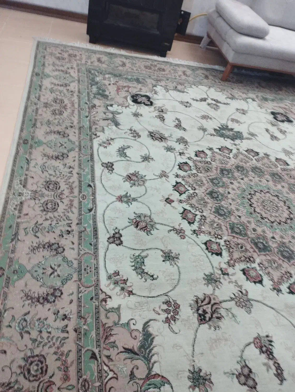 دوعددقالی۱۲متری|فرش|کرمان, |دیوار