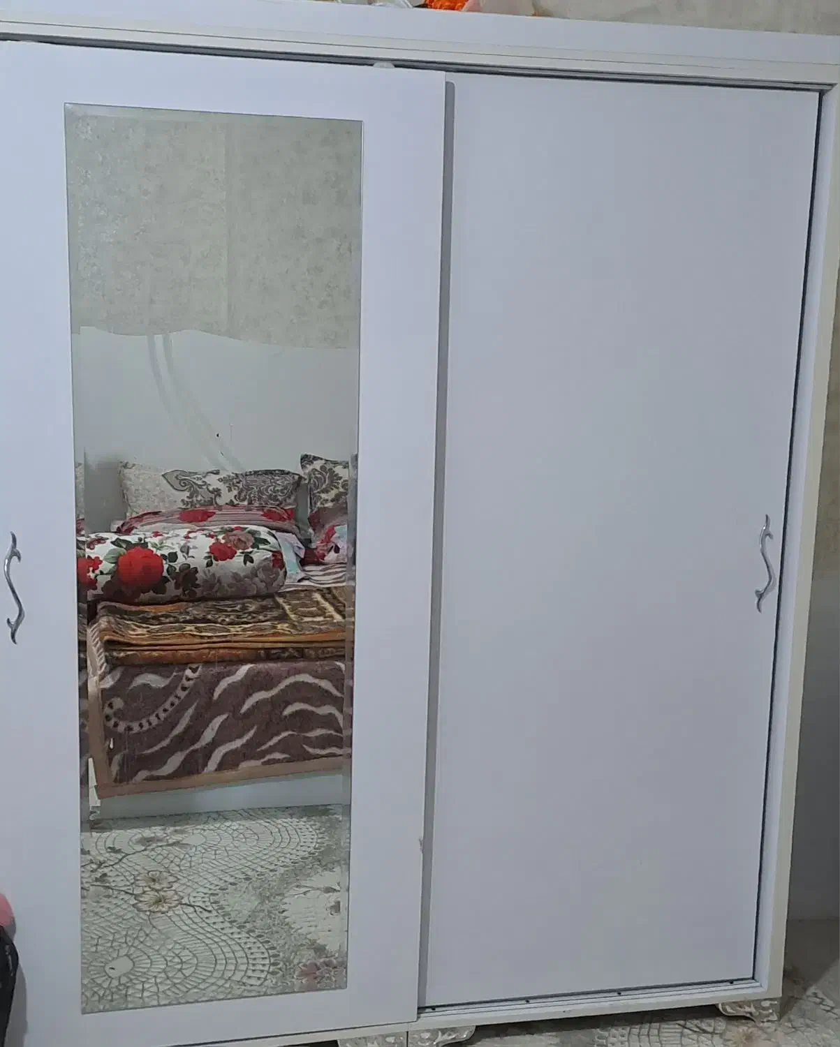 کمد دو دره کشویی آینه دار با دراور|جاکفشی، کمد، دراور|جلفا, |دیوار