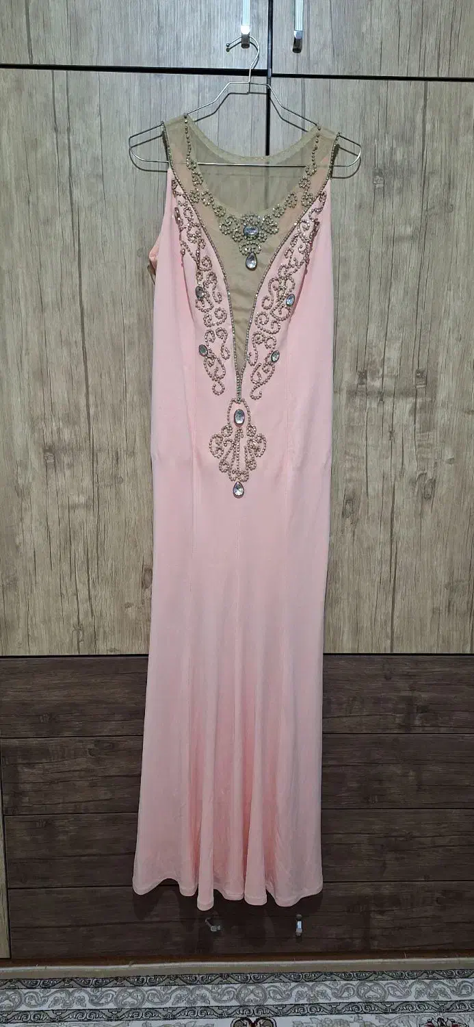 لباس مجلسی گلبهی رنگ|لباس|خمینی‌شهر, |دیوار