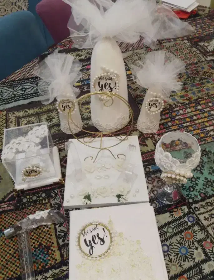 ست بله برون نامزدی|صنایع دستی و سایر لوازم تزئینی|شیراز, شهرک ولیعصر|دیوار