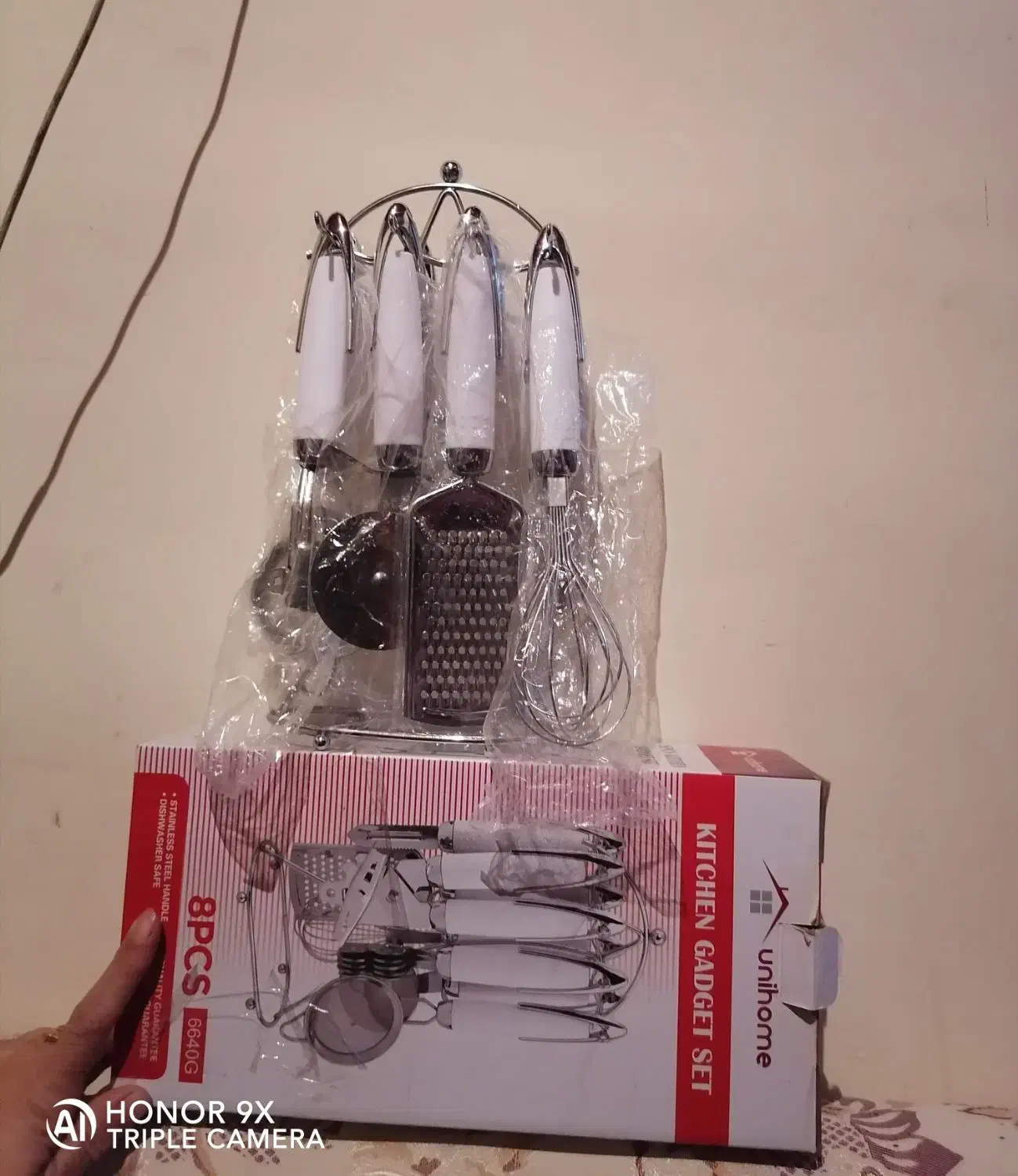 سرویس ۸تیکه ابزار اشپزخانه|ظروف سرو و پذیرایی|لشت نشا, |دیوار