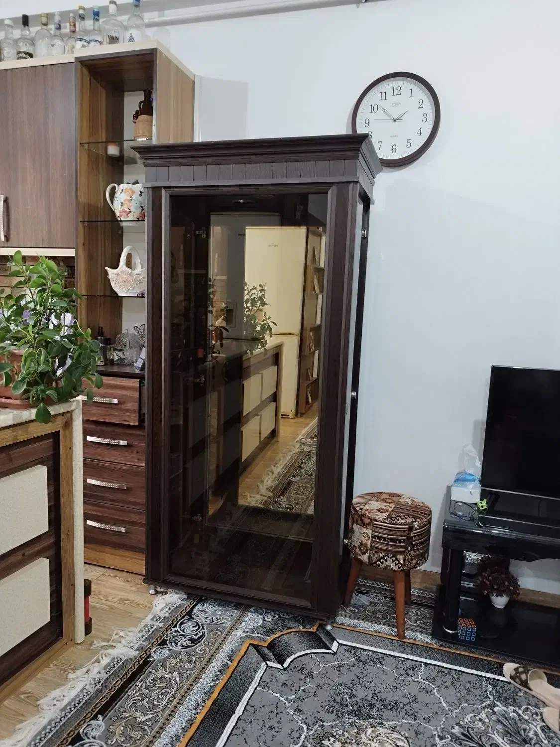 بوفه چوبی نوومیز تلوزیون|بوفه، ویترین، کنسول|رشت, لاکان|دیوار