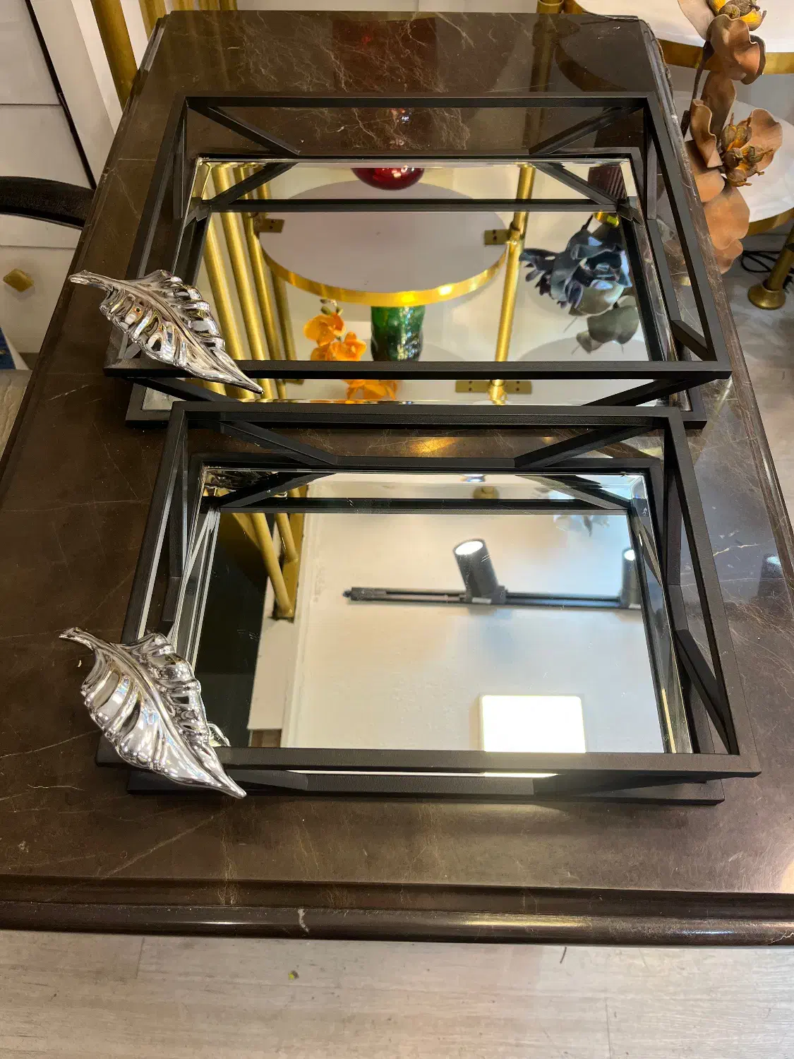 دو عدد سینی فلزی|ظروف سرو و پذیرایی|مشهد, گوهرشاد|دیوار