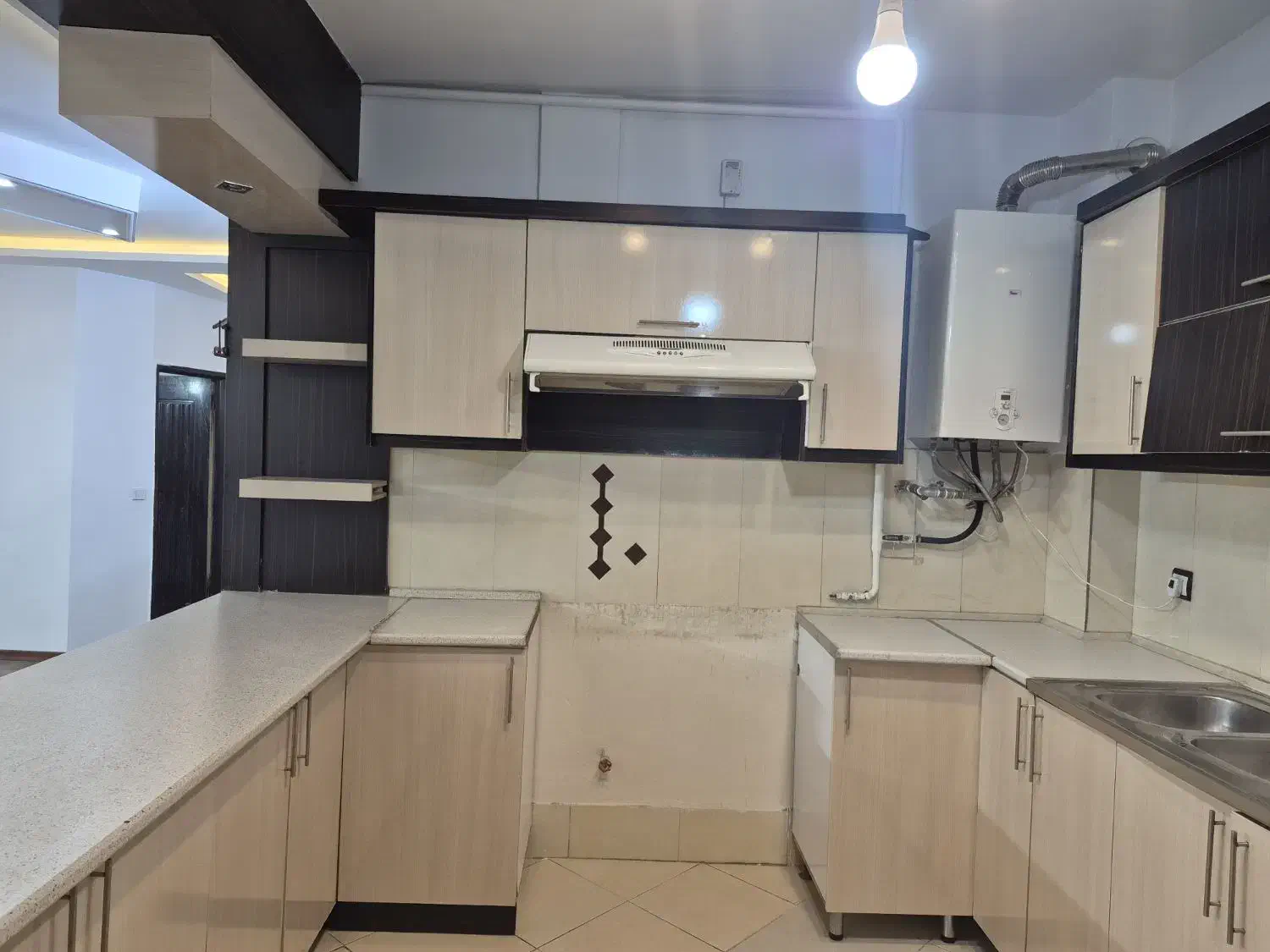 کابینت ام دی اف|آب‌چکان و نظم‌دهنده ظروف|مشهد, بهمن|دیوار