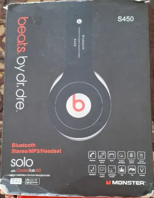 هدست بلوتوثی beats S450|پخش‌کننده همراه|اردبیل, |دیوار