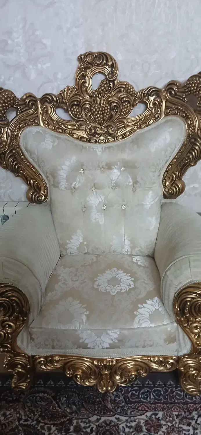 مبل سلطنتی ۷ نفره|مبلمان خانگی و میز عسلی|پاکدشت, کبودگنبد|دیوار