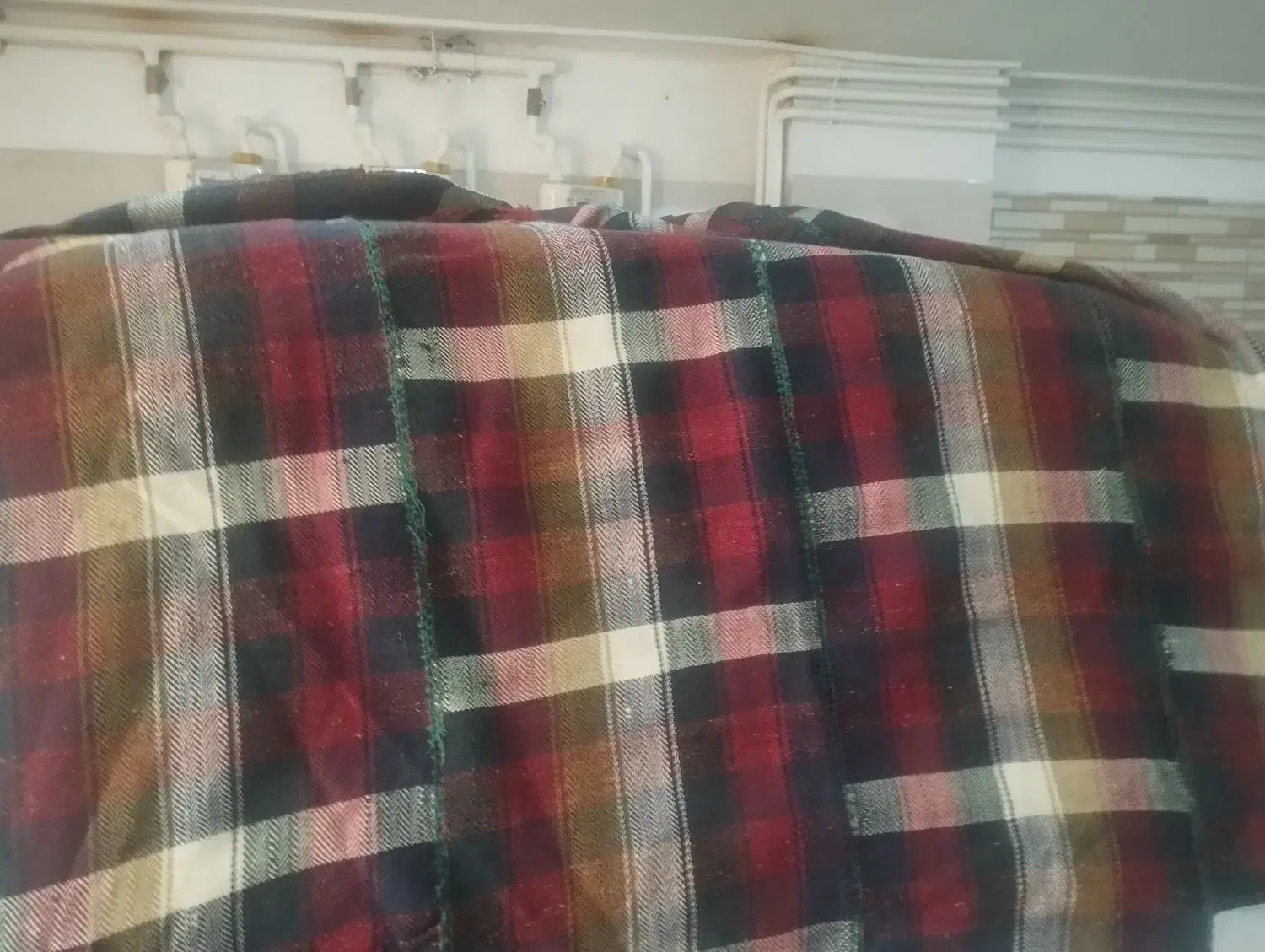 موج دست بافت سالم|گلیم، جاجیم، گبه|همدان, |دیوار