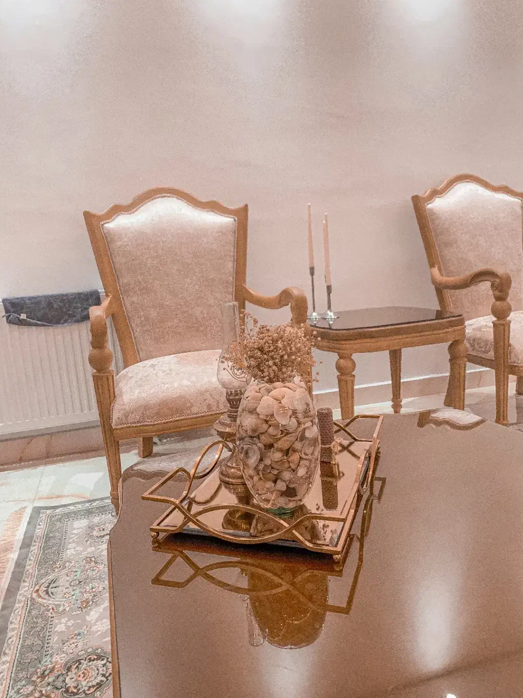 سرویس مبل ۹ نفره به همراه جلو مبلی میز ناهار خوری|مبلمان خانگی و میز عسلی|آستارا, |دیوار