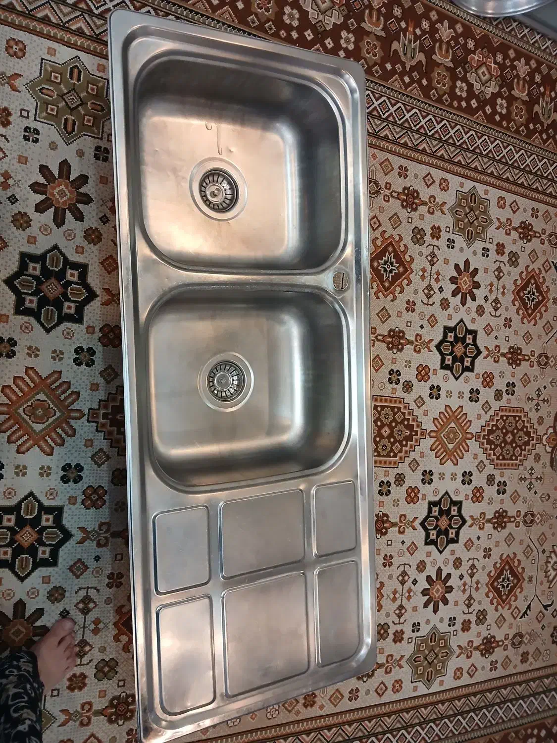 سینک ظرفشویی المای|آب‌چکان و نظم‌دهنده ظروف|مشهد, نوید|دیوار