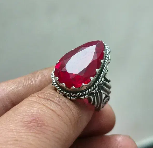 انگشترکاملادستساز یاقوت آفریقایی،شیک ومجلسی|جواهرات|بوشهر, |دیوار