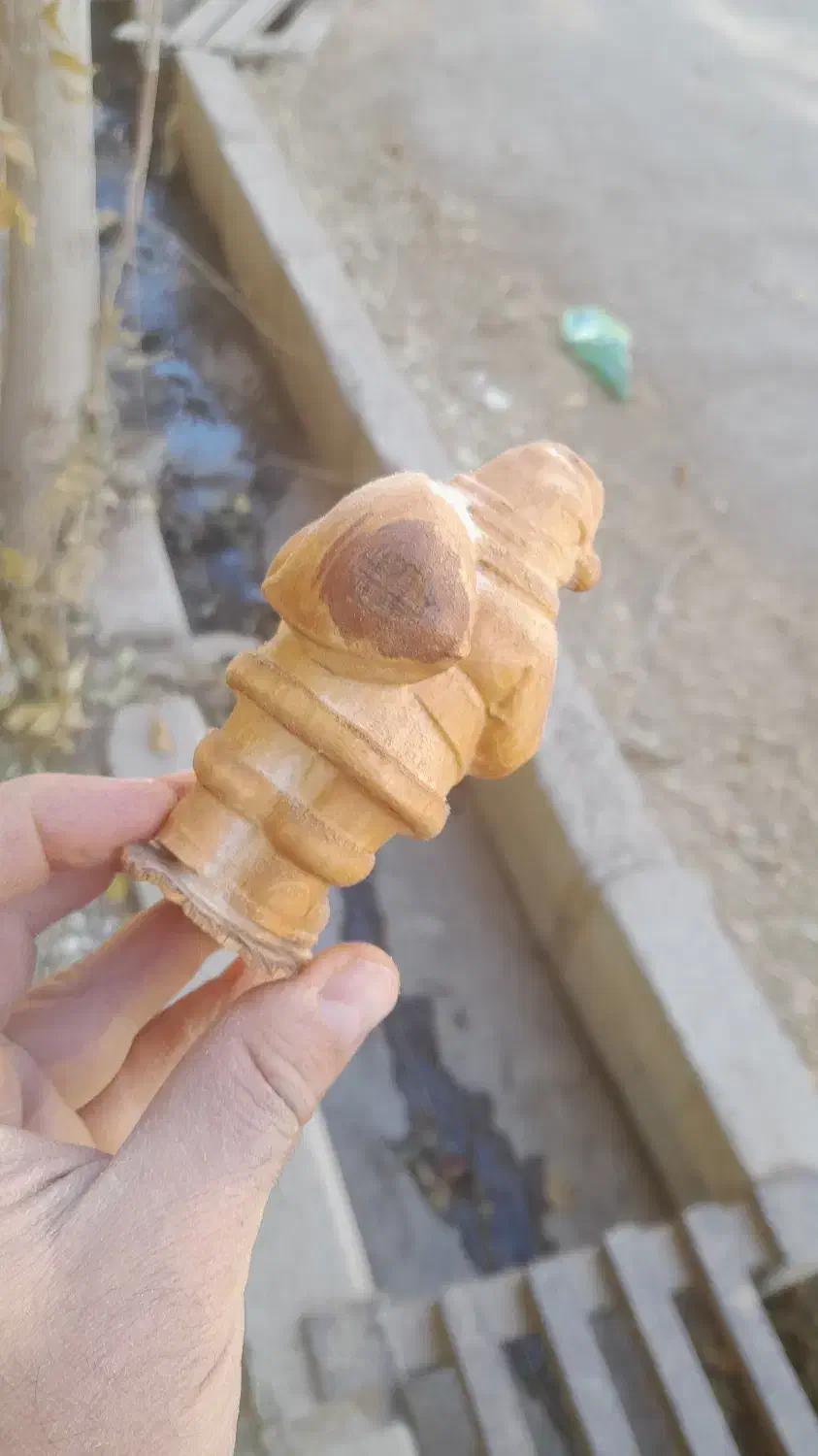 بابانوئل چوبی|مجسمه، تندیس، ماکت|پردیس, سیاه سنگ|دیوار