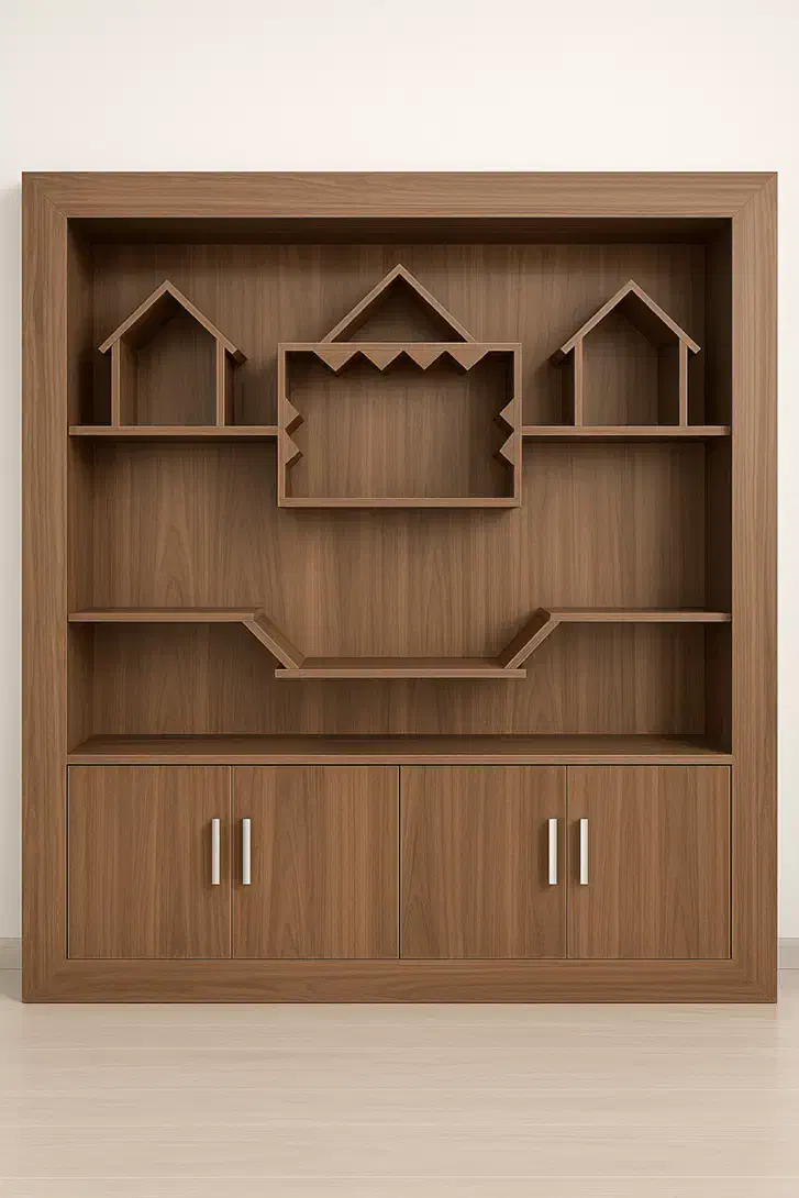 کمد دیواری دکوری بزرگ و حرفه‌ای MDF در حد نو|جاکفشی، کمد، دراور|بیرجند, |دیوار