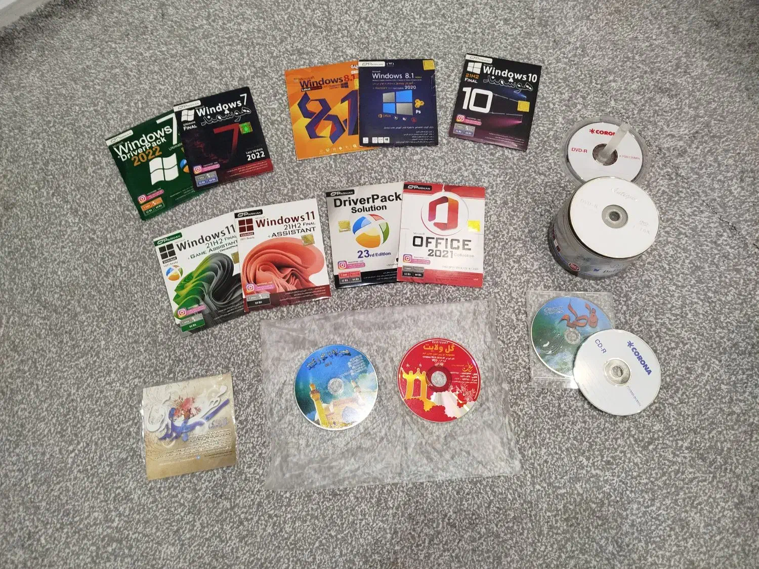 مجموعه کامل DVD نرمافزار، ویندوز و مذهبی|قطعات و لوازم جانبی رایانه|قم, کلهری|دیوار