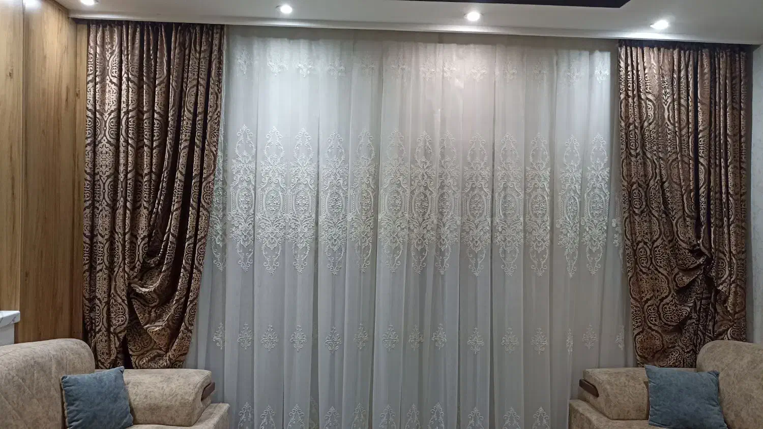 پرده در حد نو|پرده، رانر، رومیزی|محمدشهر, شهرک پیام (مهرالبرز)|دیوار