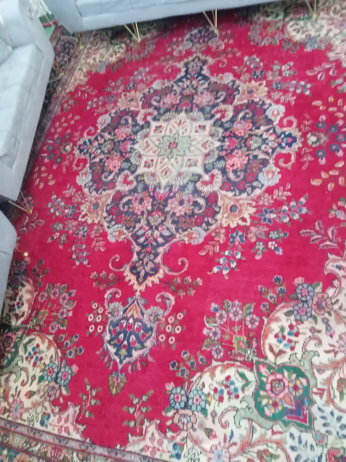 فروش فرش دستی ۱۲ متری یک جفت|فرش|مرند, |دیوار