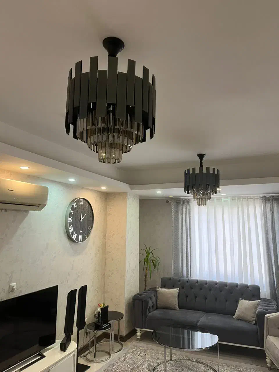 لوستر سالن و آشپزخانه شیک|لوستر و چراغ آویز|رشت, پل تالشان|دیوار