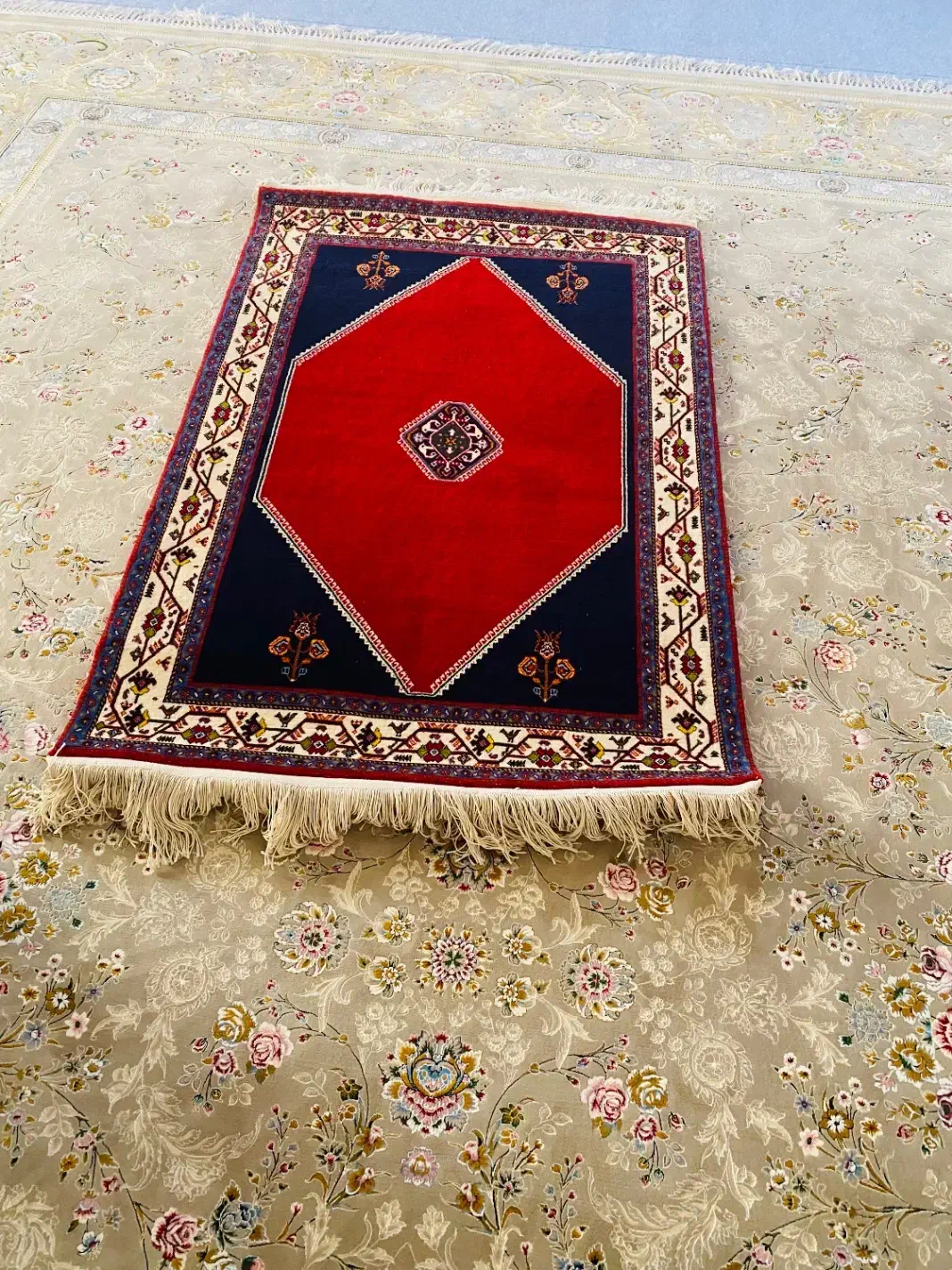 گبه مرینوس ظریف و زیبا|گلیم، جاجیم، گبه|مرودشت, پشت سایپا|دیوار