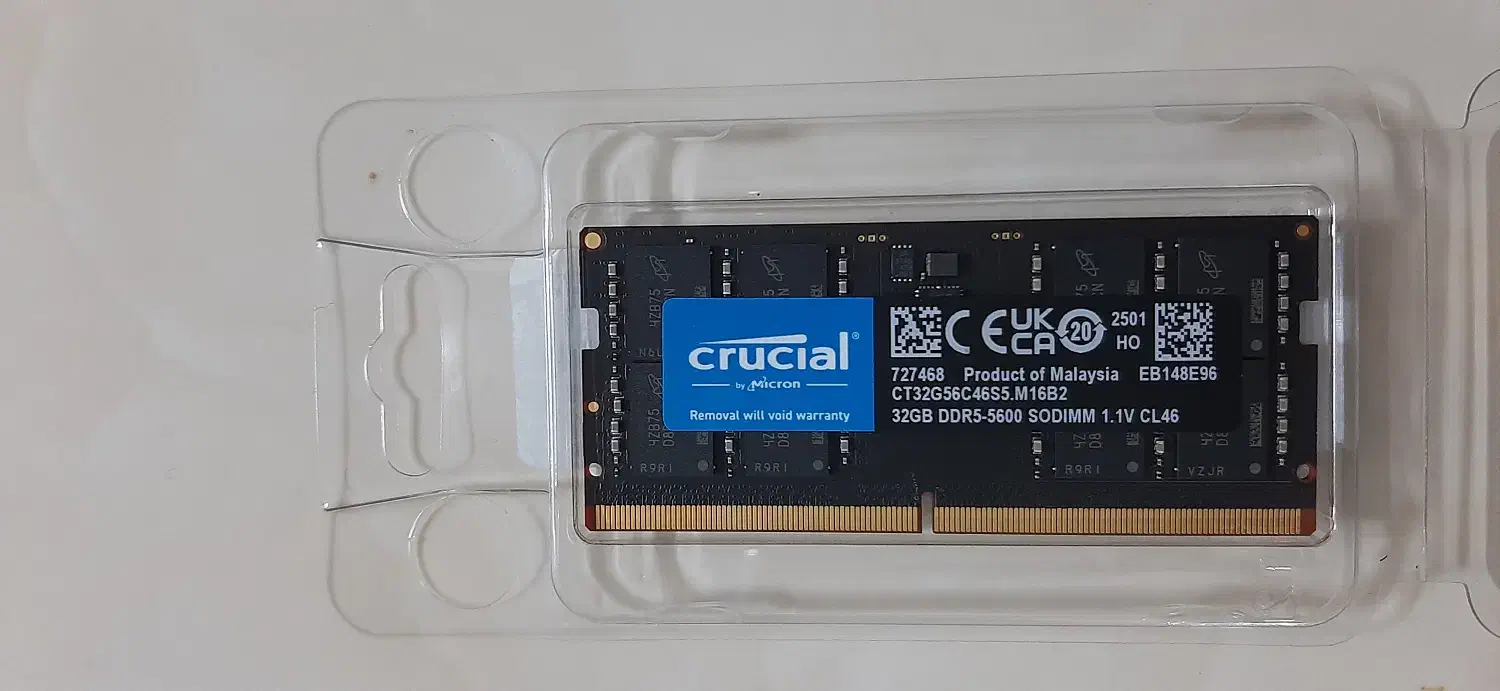 رم لپ تاپ ddr5 32g|قطعات و لوازم جانبی رایانه|تهران, سبلان (لشگر)|دیوار