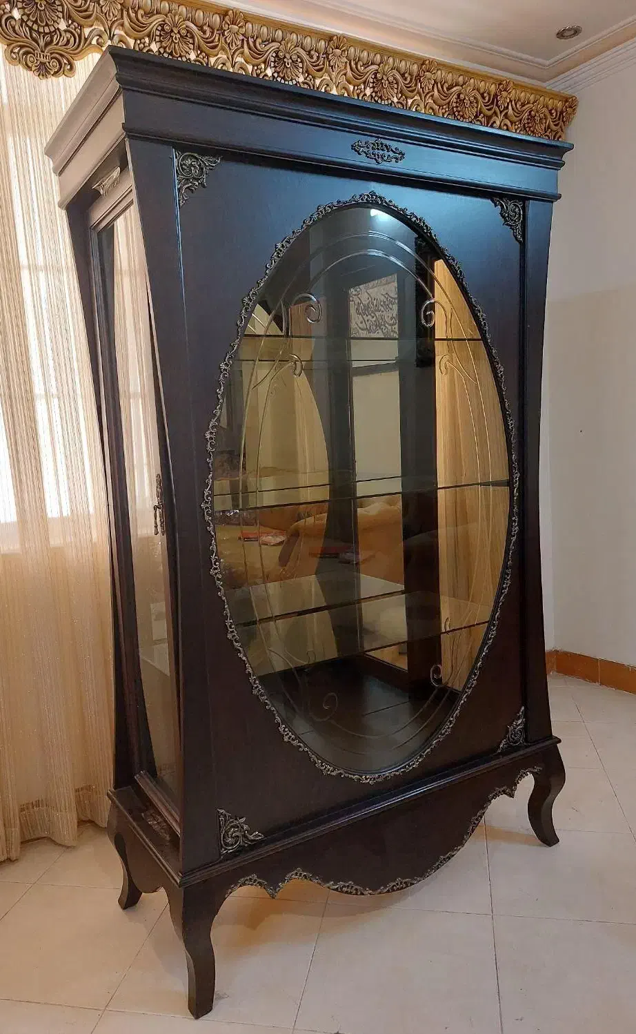 گنجه تمام چوب مدرن|بوفه، ویترین، کنسول|نیشابور, شهرک فرهنگیان|دیوار