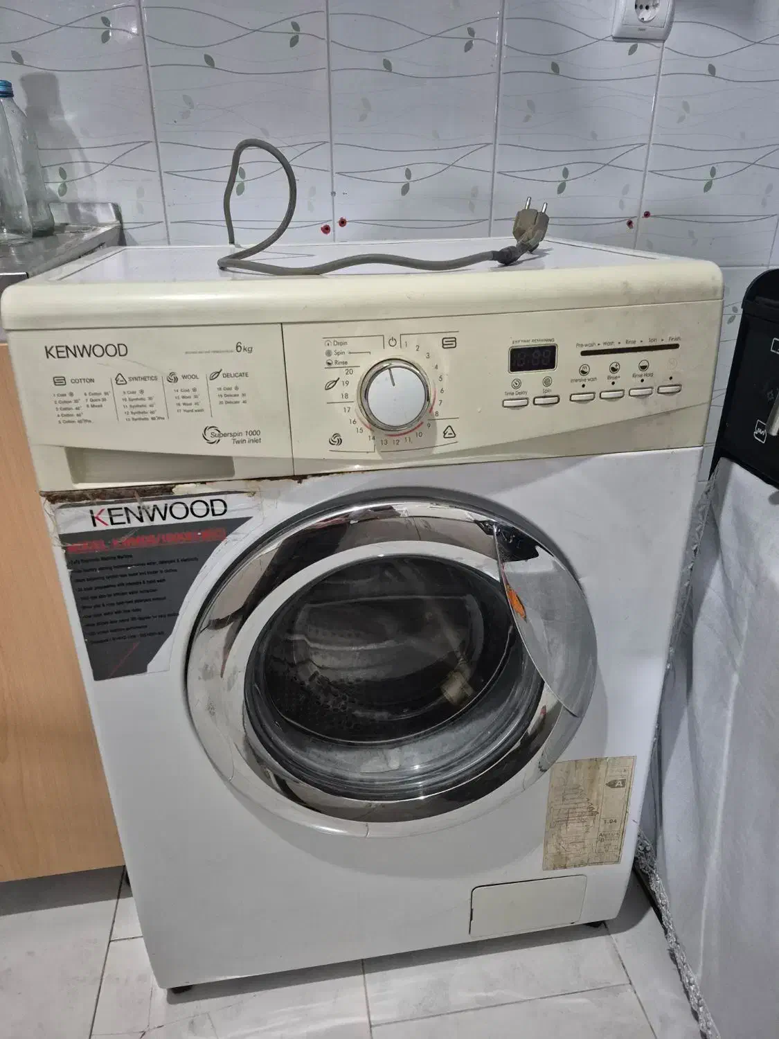 لباسشویی 6 کیلو کنوود|ماشین لباسشویی و خشککن لباس|سهند, |دیوار