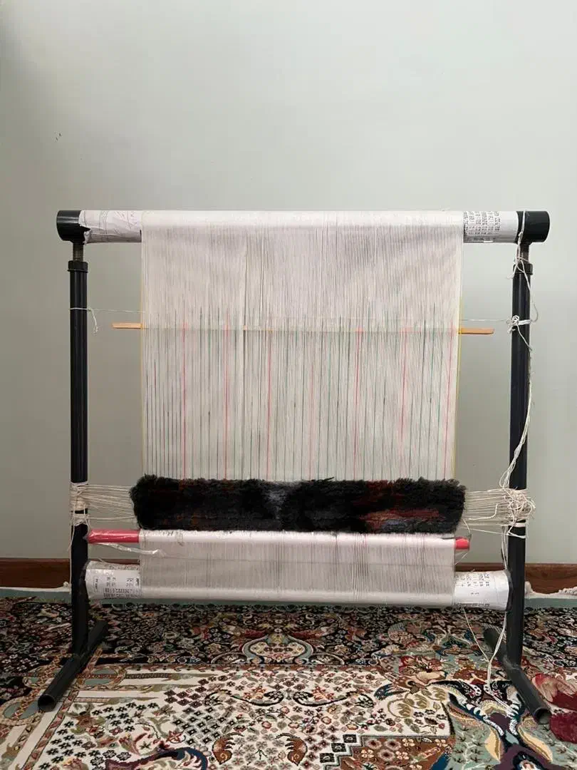 دار قالی نیمه بافته شده طرح دختر سرخ پوست +وسایل|تابلو فرش|تهران, کیانشهر|دیوار